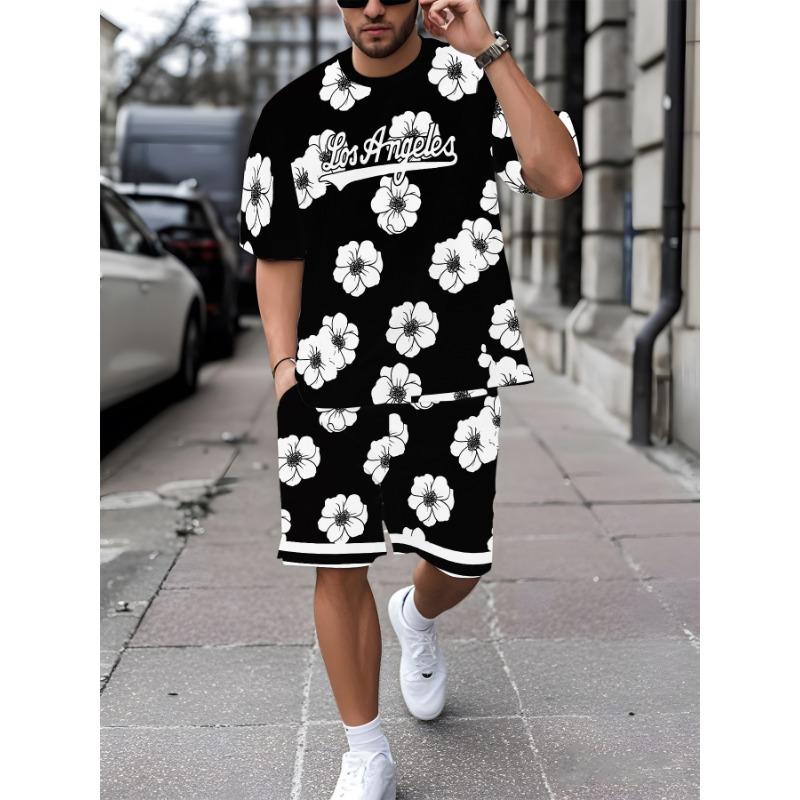 Casual Sports Suit Breathable Outdoor Casual Men s Round Neck T-shirt S