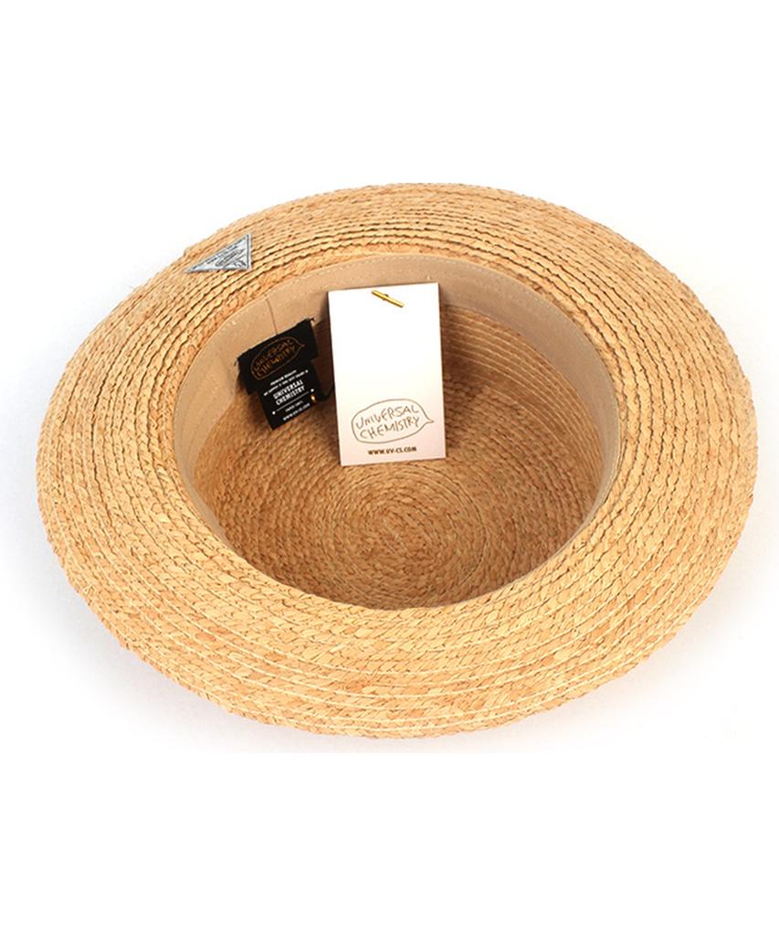 Yunibeosyeolkemiseuteuli Soft Raffia Simple Short Panama Hat Panama Hat