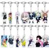 Anime 6cm Acrylketten Cartoon Ringe Tasche Rucksack Geldbörse Hängende Ornamente Fans Sammlungen Merch Geschenk