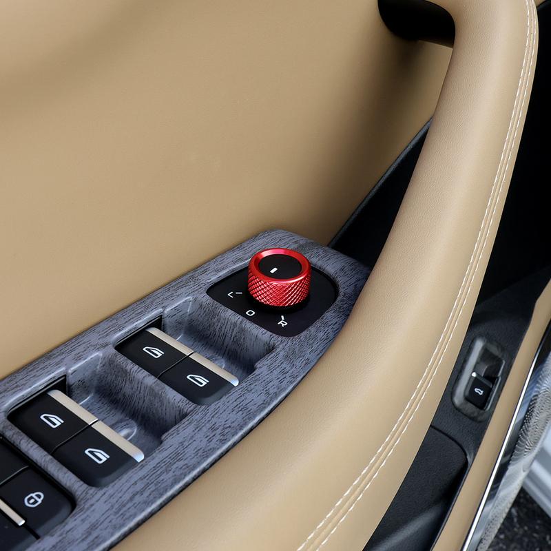 2PCS Aluminum Alloy Central Console Knob Cover Rearview Mirror Knob Trim For Renault Grand Koleos 2024-2026 Car Supplies
