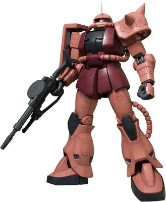 MEGA STØRRELSE MODEL Mobile Suit Gundam Char Aznable Zaku II skala plastmodel MS-06S 1/48 farvekodet