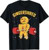 Gingershred Funny Gingerbread Man Gym Bodybuilding Christmas T-Shirt