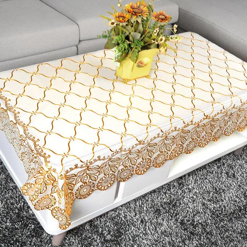 Rectangle Table Cloth European Style PVC Tablecloth Waterproof Oilproof Living Room Tables Cover Dust-proof Decor Obrus Ins