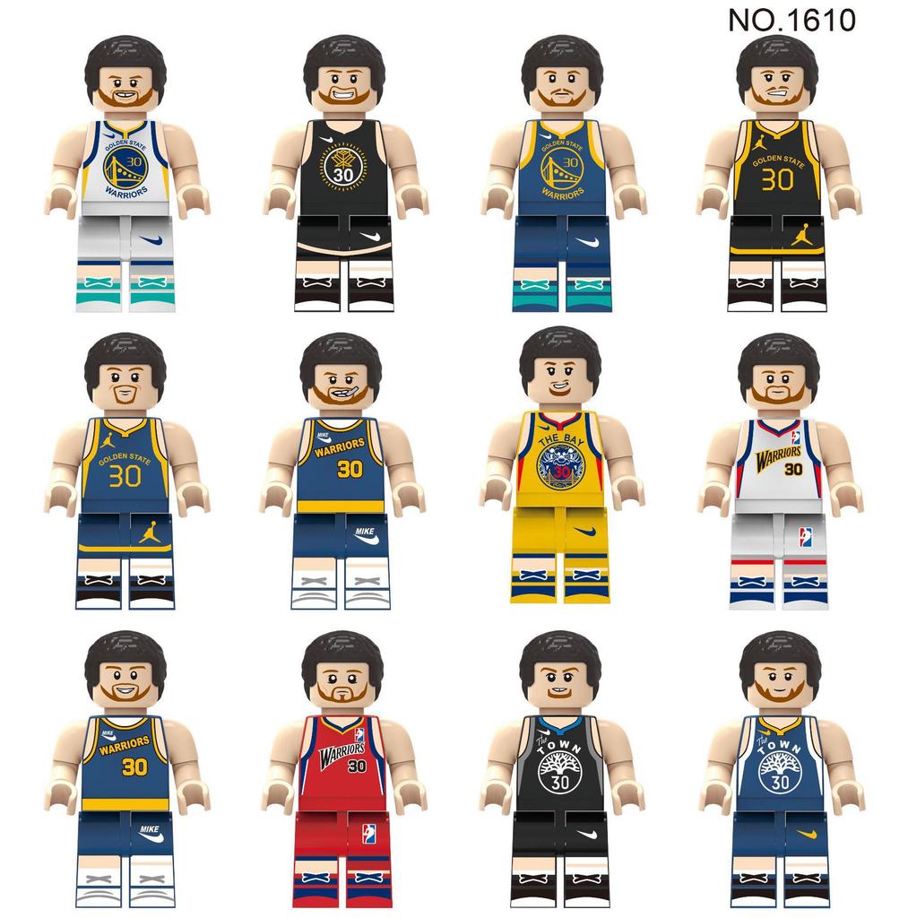 Sports Department Minifigures Small Particles Mosaic Building Block Toy Doll Basketball Football Baseplate Accessories