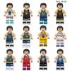 Sports Department Minifigures Small Particles Mosaic Building Block Toy Doll Basketball Football Baseplate Accessories