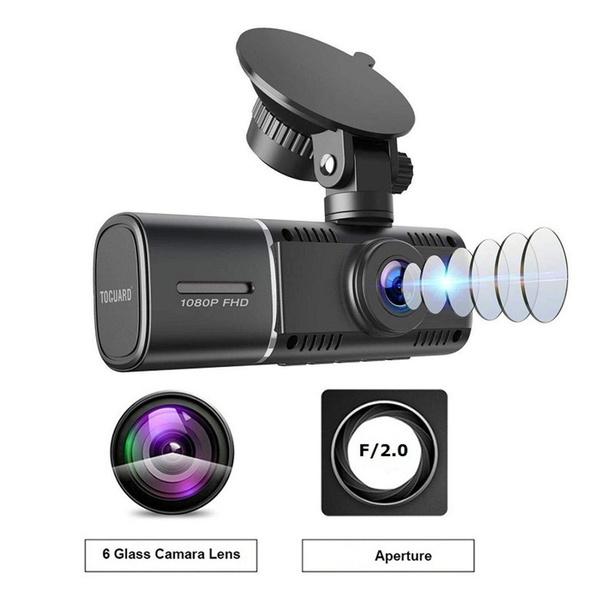 2024 Upgrade Dual Dash Cam FHD 1080P+1080P Front Inside Cabin Car Camera Driving Recorder LCD Display Gravity Sensor Automatic Video Recording