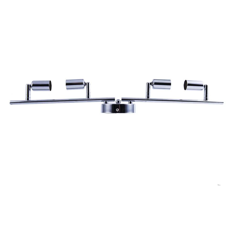 Chrome Design Adjustable Led Ceiling Light 1/2/3/4 Heads Rotatable Modern Ceiling Lampshades for Store Cafe Decor Fixture