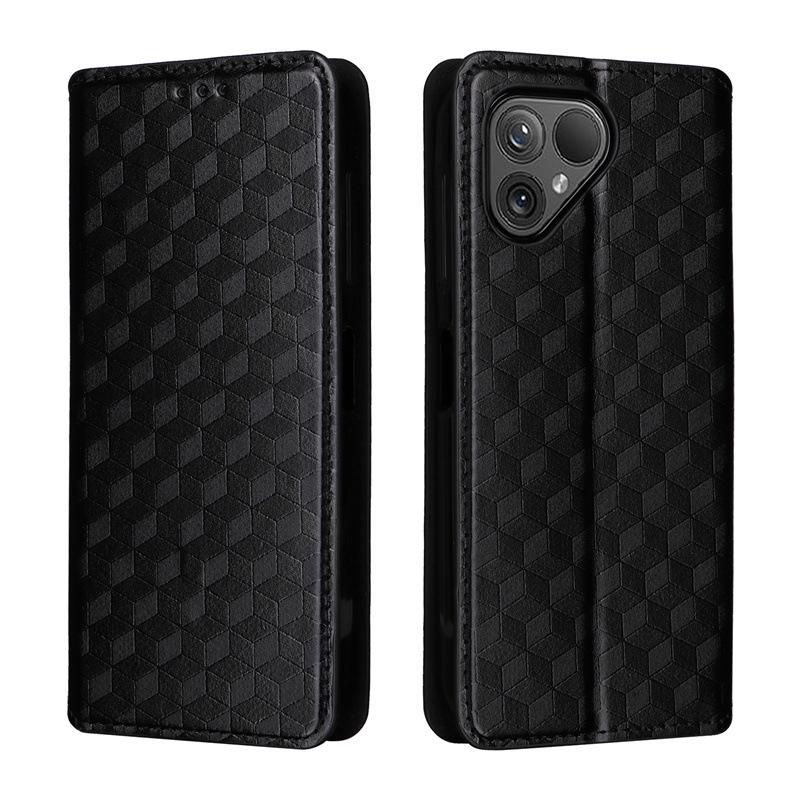 Fairphone 6/5 Leder Magnetisches Flipcase mit Kartenfach und 3D-Textur
