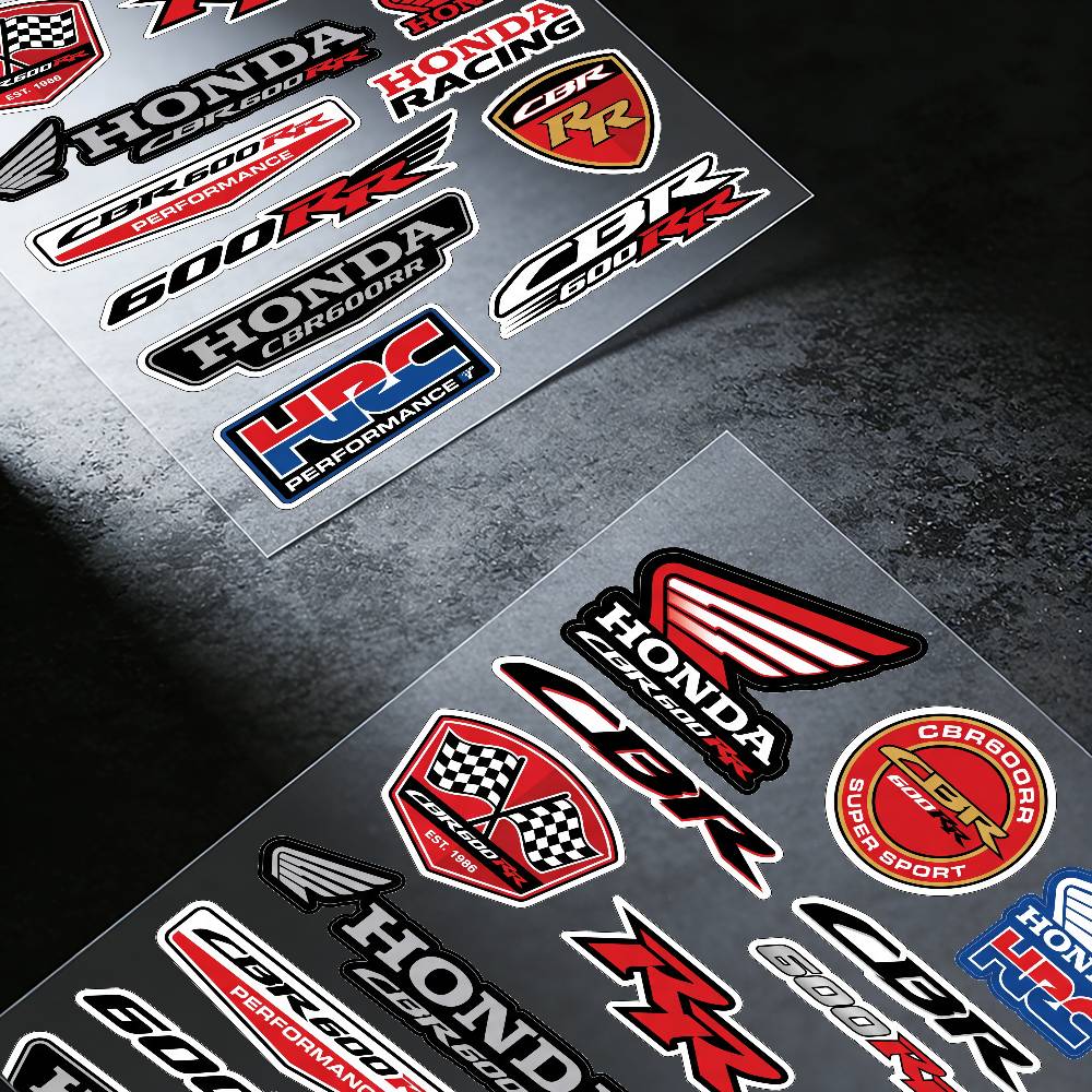 FOR HONDA CBR600RR Reflective Motorcycle Stickers, 3M Safety Warning At Night In the Dark Scooter Helmets