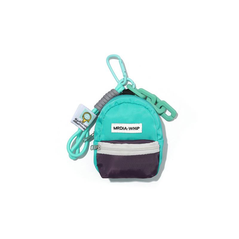 Dual-Tone Fashion Mini Crossbody: Coin, Earphone, Lipstick, & Cosmetic Bag with Lanyard Pendant