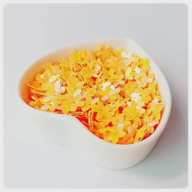 Yaleduo 10mm Wklęsła Koralik Śliwkowy Pięciopłatkowy Cekin do DIY Kostiumów Dziecięcych i Haftu.