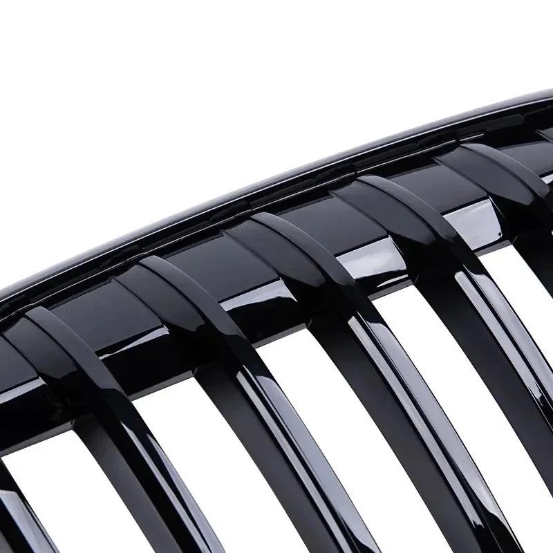 For BMW X1 F48 F49 Glossy Black Grille Car Front Kidney Grill Grilles Racing Grills Single Line Grille 2016-2019 Accessories