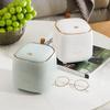 New Pressing Mini Desktop Trash Can Light Luxury Double-layer Coffee Table Bomb Cover Small Trash Can Storage Bucket Wastebasket