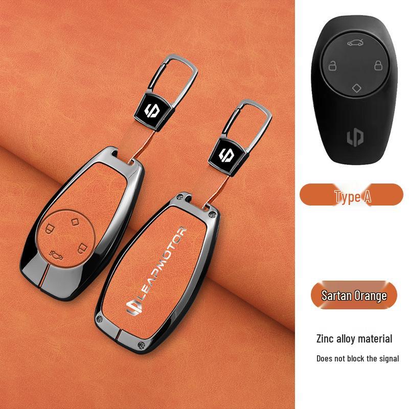 Compatible Leapmotor C11 2023 Key Case: T03 Bag C01 Full-Wrap Protection Key Shell for Men & Women.