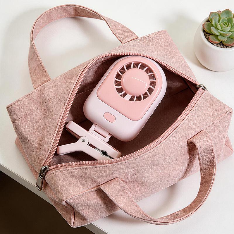 Summer New Style Mini Clip-on Portable Small Fan with Three-speed Settings and Detachable Blades - Student Handheld Electric Fan Fairie