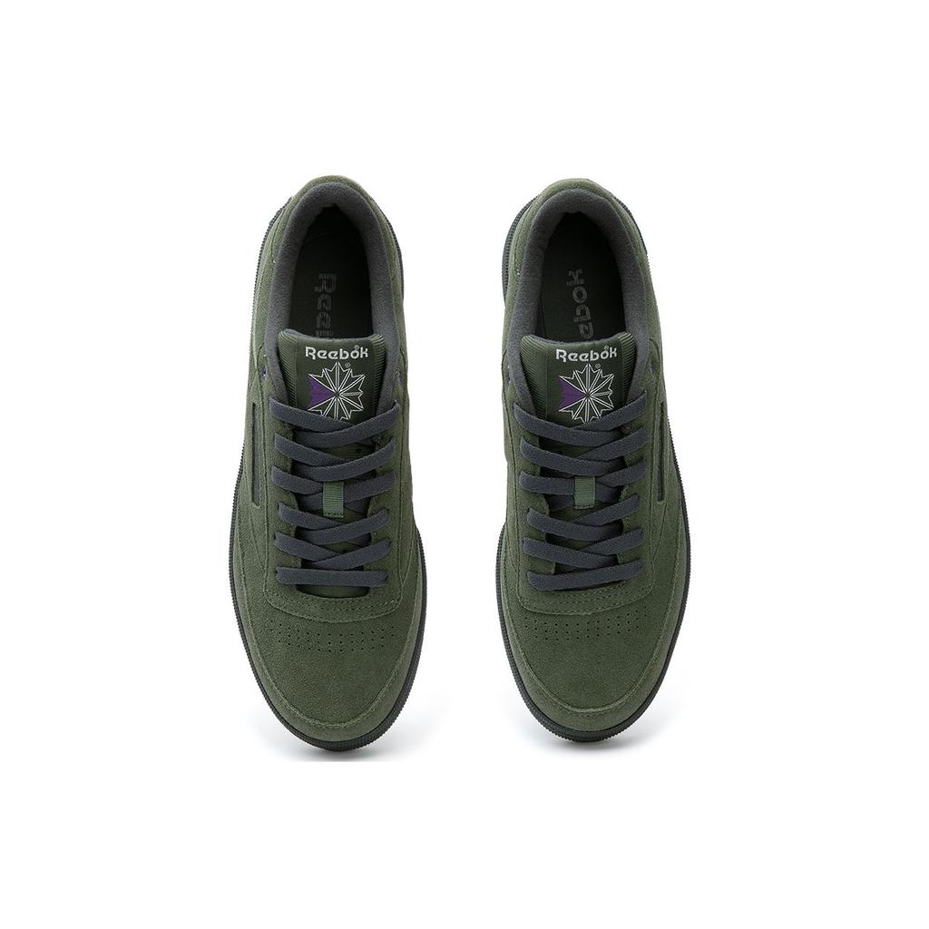 Reebok Club C 85 W+ Retro Casual Comfortable Versatile Thick Sole Low Top Sneakers Unisex Sneakers Green 24FRC901U0GL4