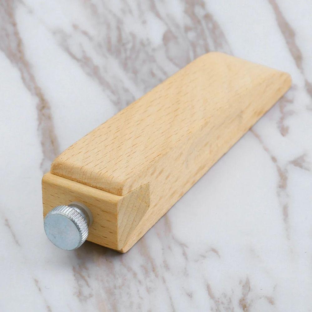 Wooden Board Sandpaper Holder Sandpaper Rack Leather Edge Polishing Tools  Edge Polishing Tool