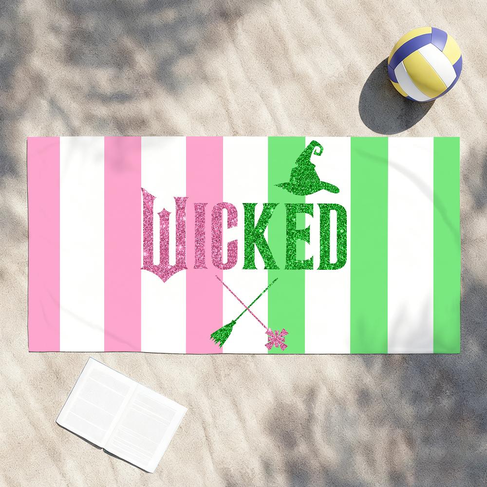 Popular Film W-Wicked For Good Towel Shower Sauna Travel Spa Quick Dry Gym Accessories Soft Large Beach Towels