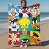 1pc Bugs Bunny Daffy Duck Outdoor Blanket - Throw Blanket, Soft , Flannel Blankets, Living Room, Travel, Camping-1102111