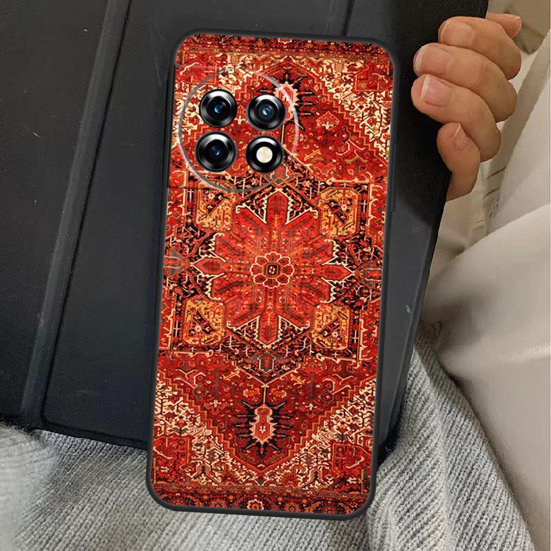 Persian Carpet Floral Pattern Case For OnePlus 15 13 12 11 13R 13T 10T 10R 12R OnePlus Nord 5 CE 2 3 4 Lite N20 N30 Cover