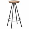 vidaXL Barhocker 2 Stk. Massives Altholz