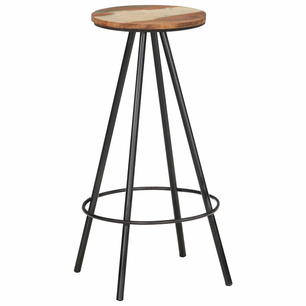 vidaXL Barhocker 2 Stk. Massives Altholz