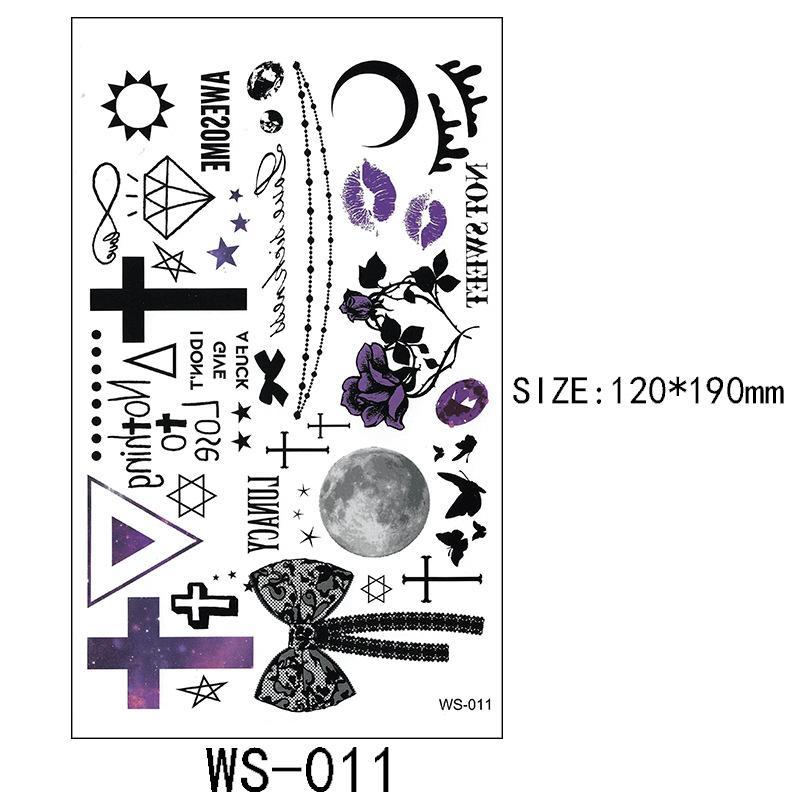 Halloween Tetovací samolepka Rána Jizva Horor Zábavný Kostýmová párty Samolepka na obličej Tetování