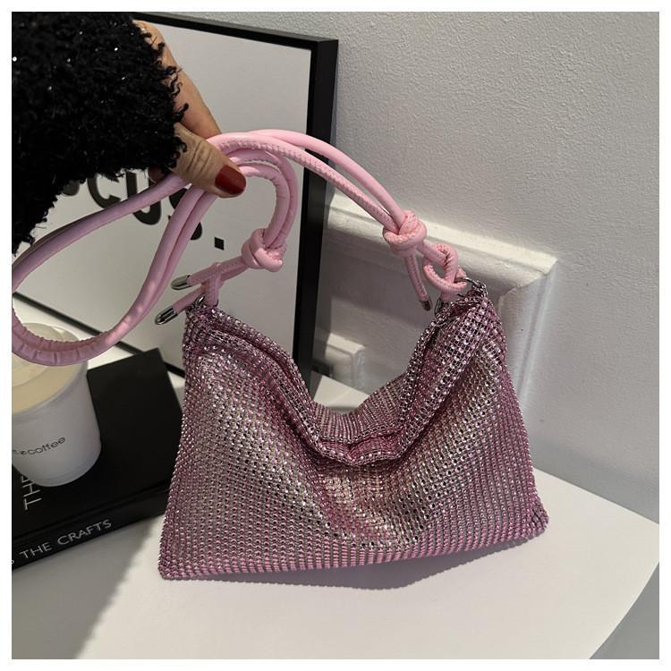 Fresh Fashionable Shiny Sweet Handbag For Women 2024 Spring New Tote Shoulder Bag