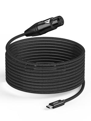 CableCreation XLR To USB C XLR Female To USB Type C Professional Recording Audio Conversion Converts Microphone To Mobile Phone Compatible with