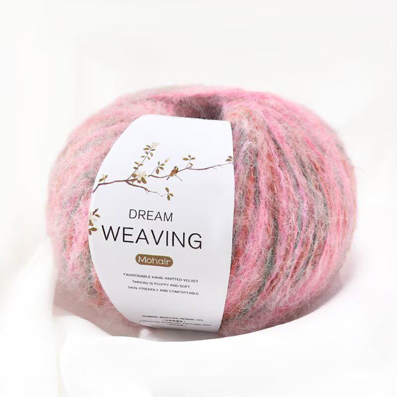 

50 г Роскошный мохер для шарфов Градиентная мечтательная пряжа Маре Пряжа омбре Пряжа ручной работы для DIY