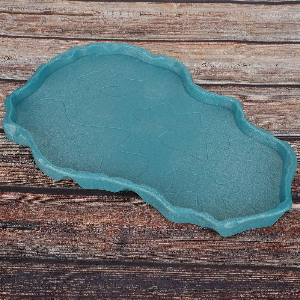 NW29 Plastic Reptiles Feeder Basin Snake Frogs Drinking Feeding Dish Landscape Decorations