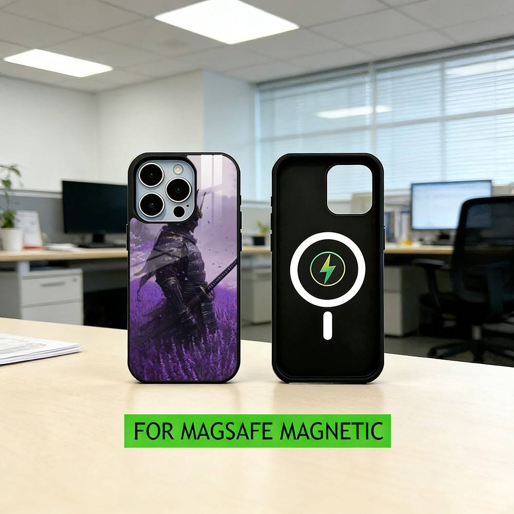 J-Japanese B-Bushido S-Samurai Phone Case For iPhone17,16,15,14,13,12,11 Plus,Pro Magnetic with Magsafe Wireless Charging