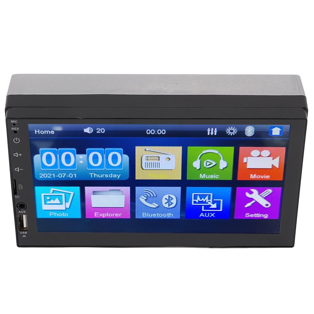 7in Universal Car Stereo Audio Receiver Touch Screen MP5 Player GPS Navigation with Backup Camera Hands Free Calling