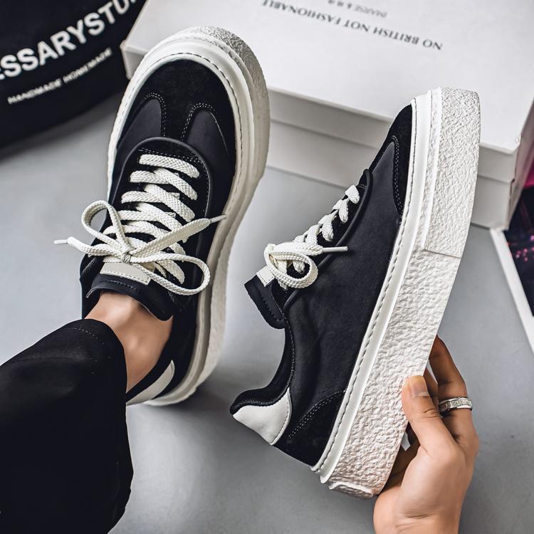 Men's Fashion Casual Low Top Skateboarding Shoes Boys Comfortable Sneakers Male Students Trending Soft Sole Classic Breathable Gym Non-slip
