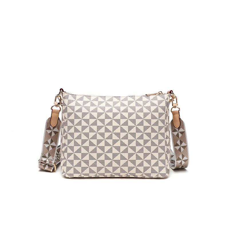 Printed Retro Simple Waist Bag Crossbody Shoulder Bag New Autumn and Winter Neutral Bag Commuting