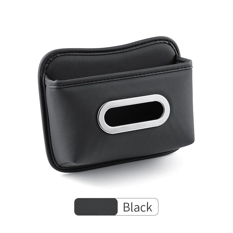 Car Tissue Holder Leather Paper Towel Dispenser Napkin Storage Box For Seat Back Door Driver Side Pocket Interior Accessories