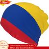 Colombia Flag Multifunction Beanie Hats for Men Women Colombian Soft Stretch Skull Cap Fashion Scarf for Jogging Cycling