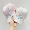 Lace Baseball Cap Mesh Sunscreen Hat Fashion Duck Tongue Hat  Spring and Summer