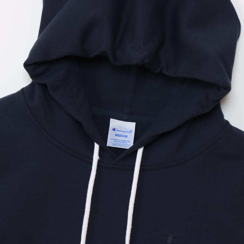 Champion Basic Long Sleeve Fleece Hoodie with Embroidered Size XL Women's Logo, Navy, (CW-Y107)