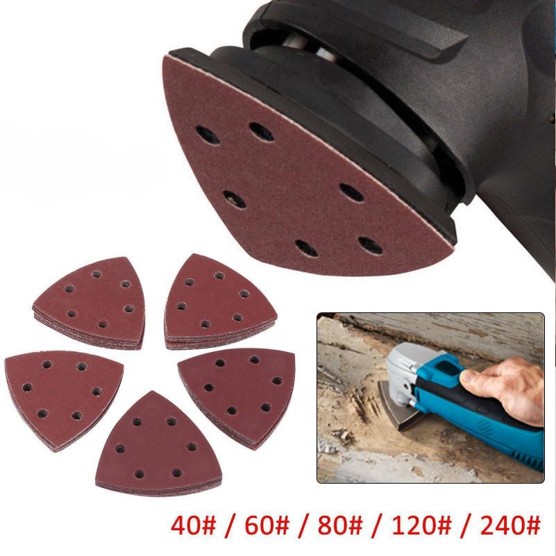 Pads Sanding Triangle Assorted Sandpaper For Multi Tool Oscillating Loop Durable