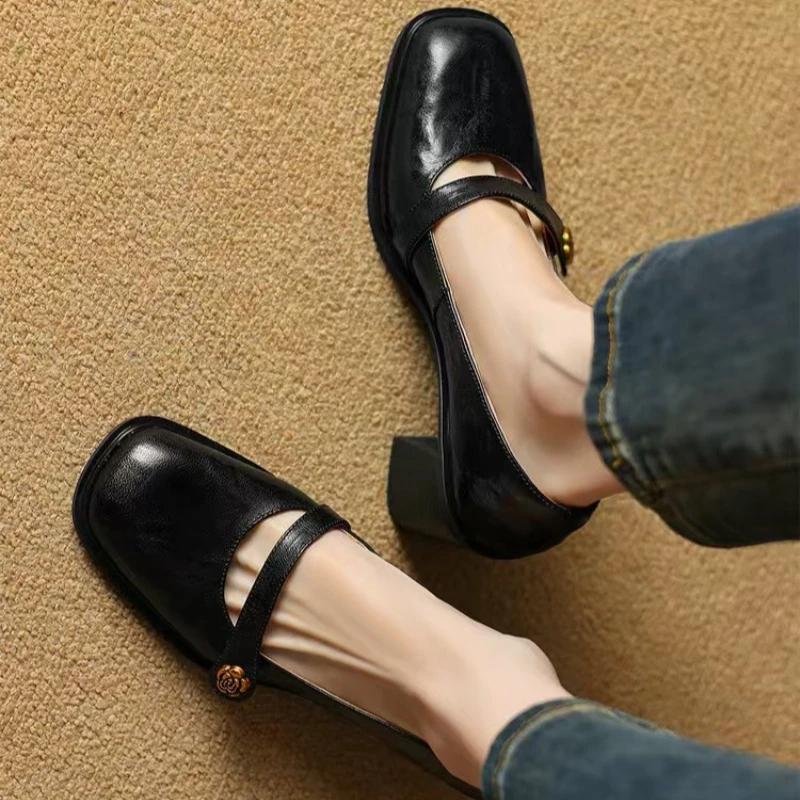 

Женские туфли-лодочки, новая мода, весна-осень, роскошные туфли на высоком каблуке, массивные дизайнерские туфли-лоферы на платформе, черные, коричневые, повседневные, для вечеринок, базовые 35 чёрный