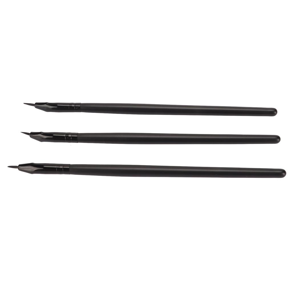 3 stücke Eye Define Bent Eyeliner Pinsel Professionelle Make-Up Ultra Feine Abgewinkelt Gel Eyeliner Pinsel