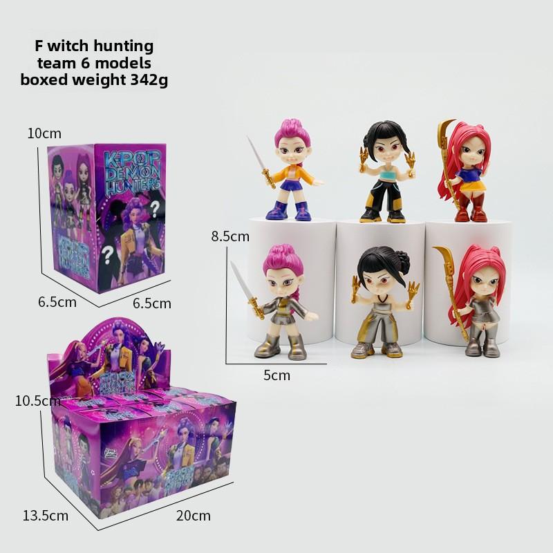 Witch Hunters Explosive K-Pop Big Head Q Version Rumimi Figure Model Blind Box Tide Play Doll Ornament