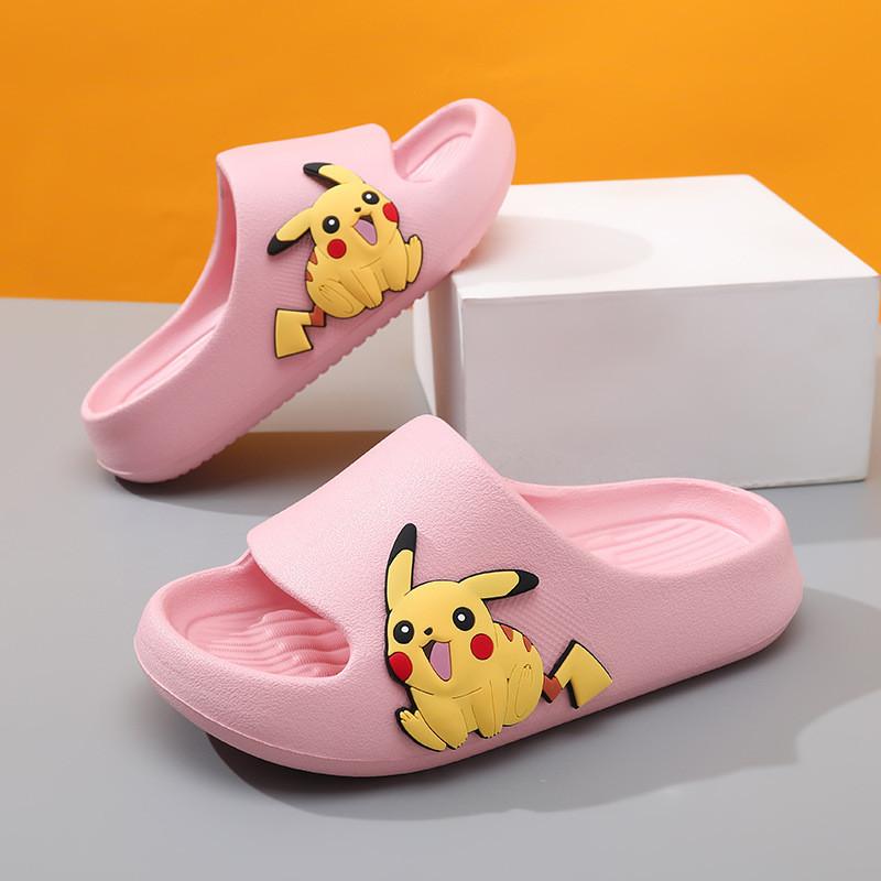Pikachu Kinder Hausschuhe Stilvolle Sommer-Sandalen für Jungen und Mädchen