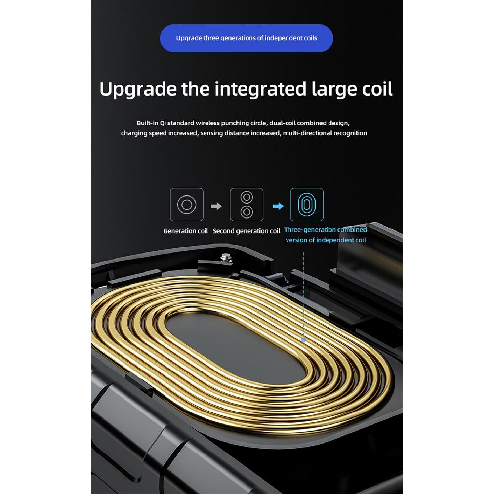 Motorcycle Phone Holder Wireless Cradle Charger Handlebar Mount For 4"-7" Phone