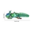 PLA 3D Printed Axolotl Model Multicolor Movable Axolotl Action Figure Multi-jointed Articulated Animal Figurine