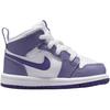 Air Jordan 1 Mid TD Dusty Amethyst Baby Sneakers Purple White Court-Purple DQ8425-500