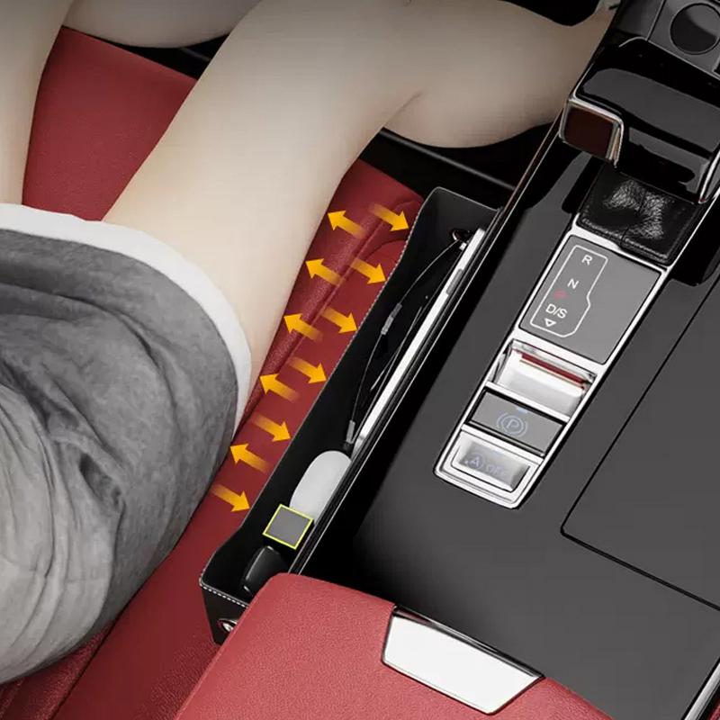 Car Seat Gap Storage Box Auto Central Side Organizer Pocket Accessories For Cadillac Escalade GT4 XT4 ATS XT5 CTS XTS RS