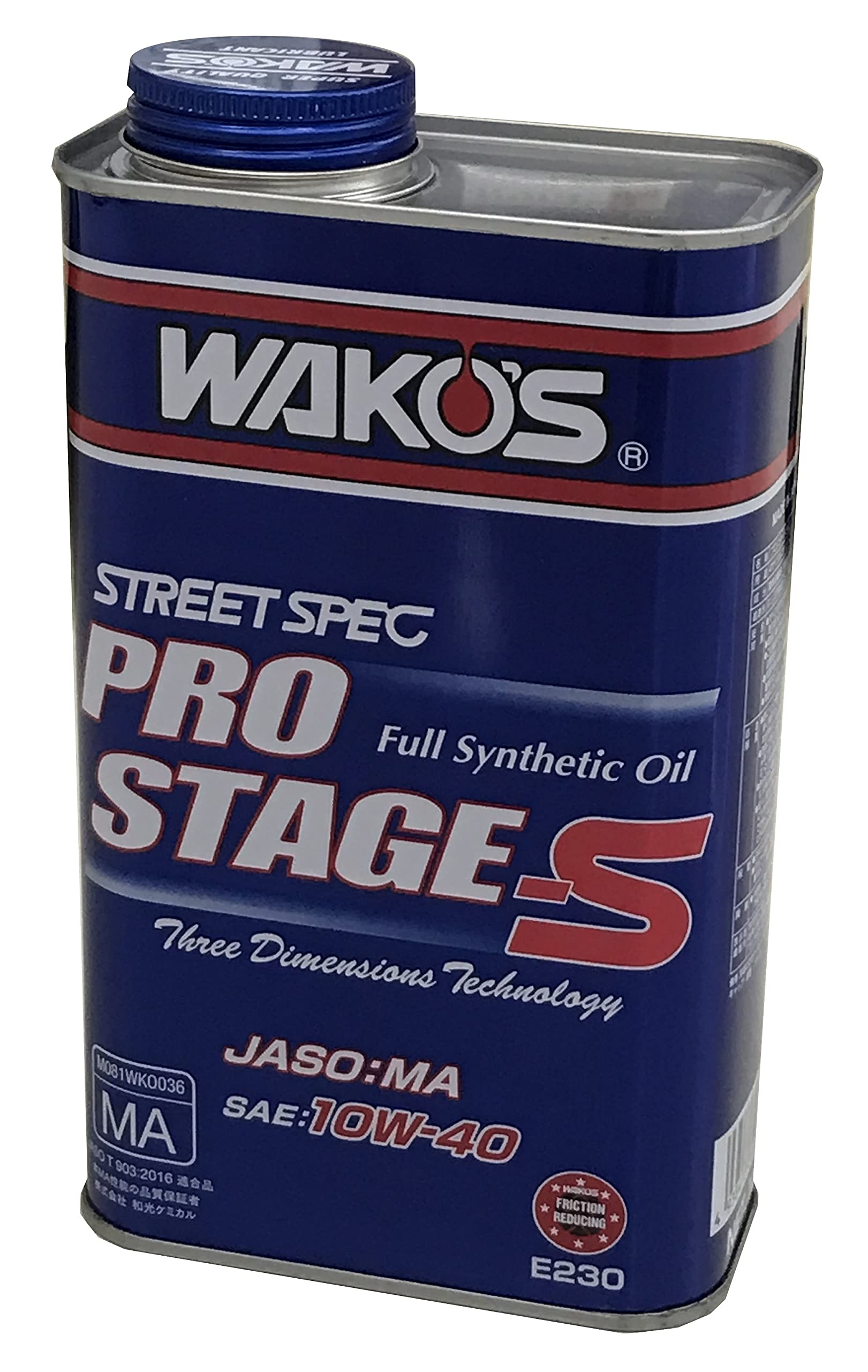 

WAKO S PRO-S40 Pro Stage S Моторное масло 10W-40 E230 1л