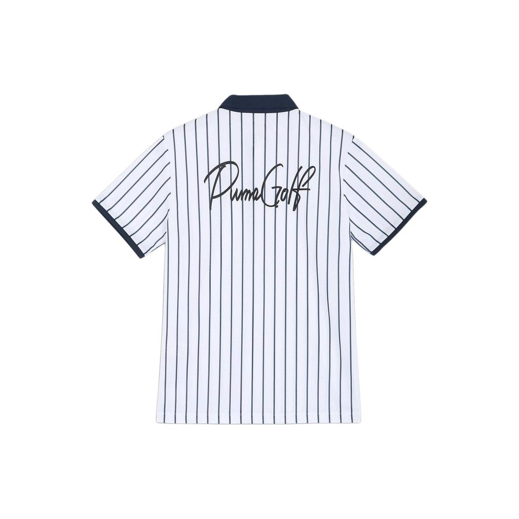 Puma Maglietta Polo Casual a Maniche Corte con Design a Strisce Color Block Uomo Polo Bianche 627604-04